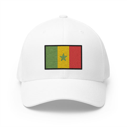 Flag: Senegal Emoji White Cap – Premium by Capmoji