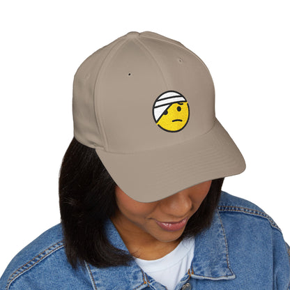 Face With Head-Bandage Emoji Cap – Premium by Capmoji
