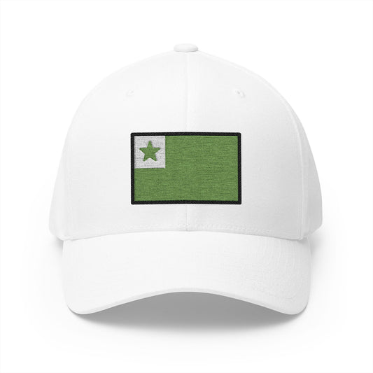 Esperanto Flag Emoji White Cap – Premium by Capmoji