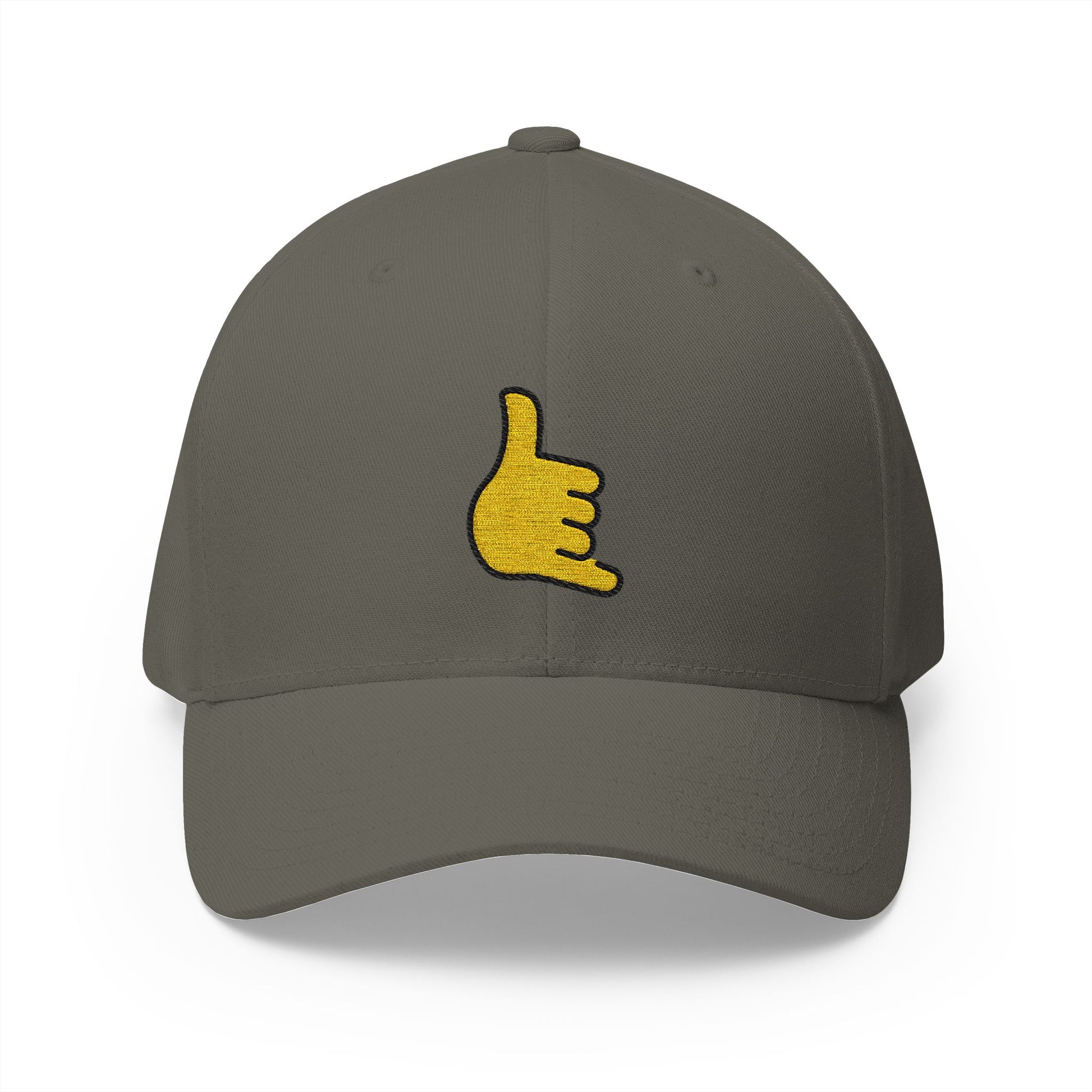 Call Me Hand Emoji Olive Cap – Premium by Capmoji