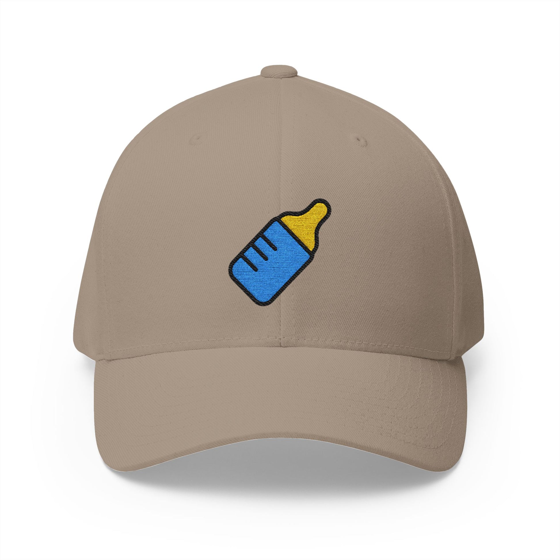 Baby Bottle Emoji Khaki Cap – Premium by Capmoji