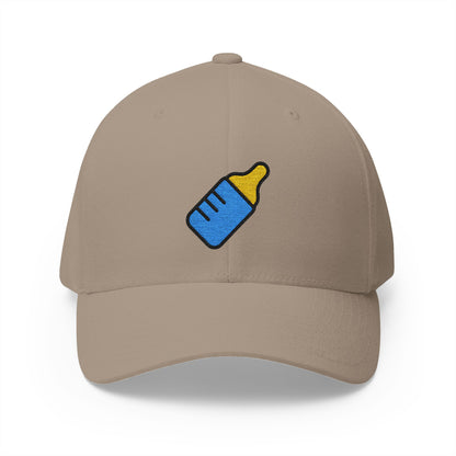 Baby Bottle Emoji Khaki Cap – Premium by Capmoji