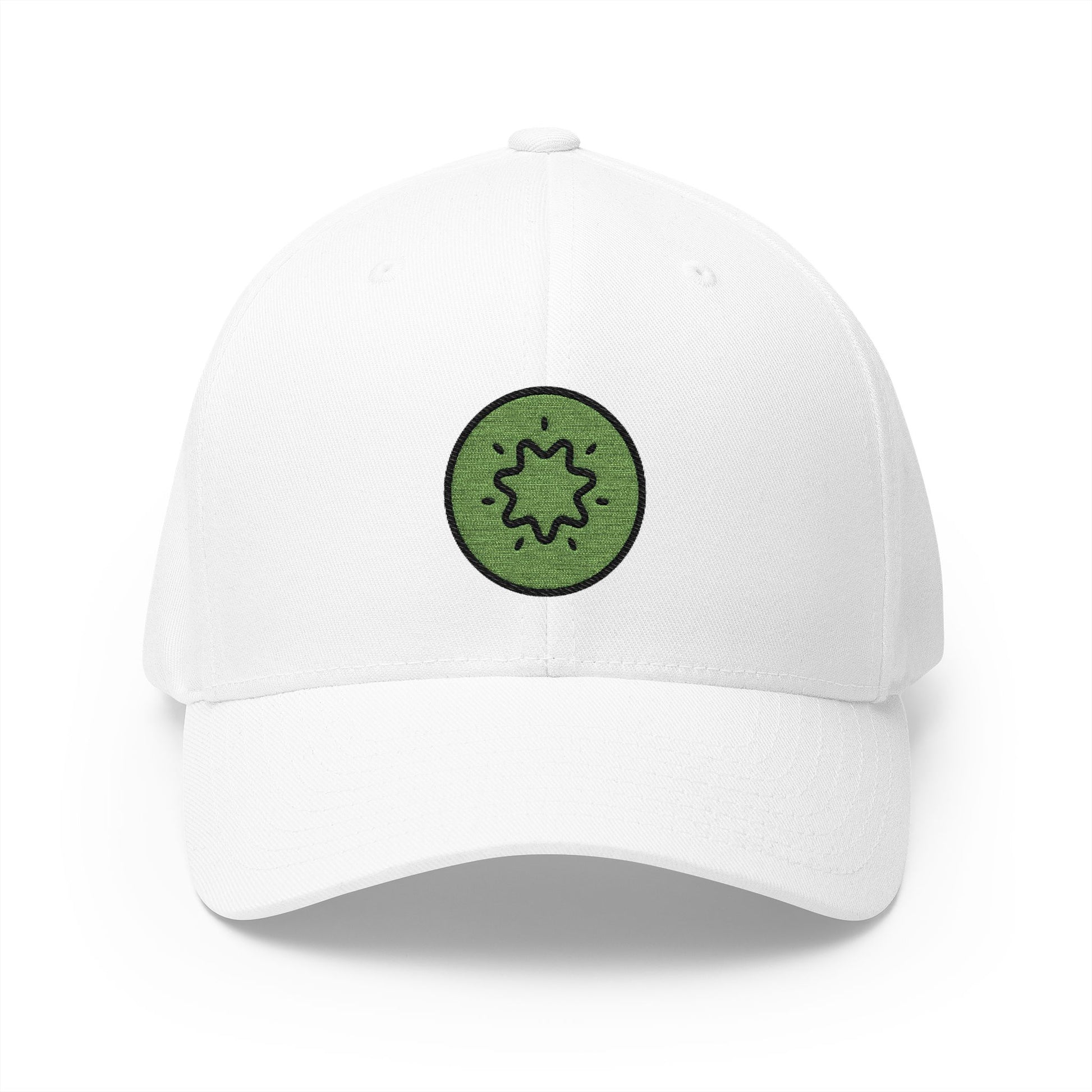 Kiwi Fruit Emoji White Cap – Premium by Capmoji
