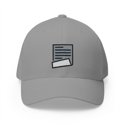 Page With Curl Emoji Grey Cap – Premium by Capmoji