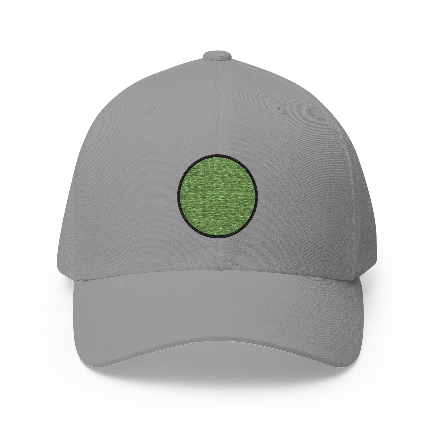 Green Circle Emoji Grey Cap – Premium by Capmoji