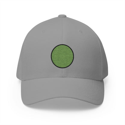 Green Circle Emoji Grey Cap – Premium by Capmoji