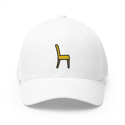 Chair Emoji White Cap – Premium by Capmoji