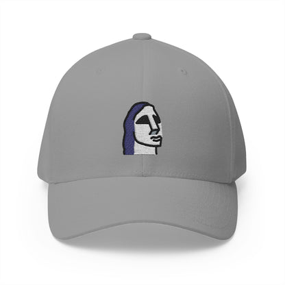 Moai Emoji Grey Cap – Premium by Capmoji