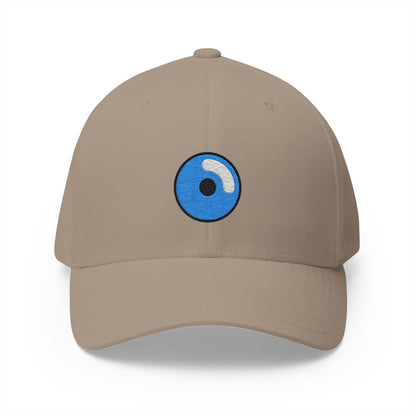 Fisheye Emoji Khaki Cap – Premium by Capmoji