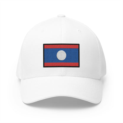 Flag: Laos Emoji White Cap – Premium by Capmoji