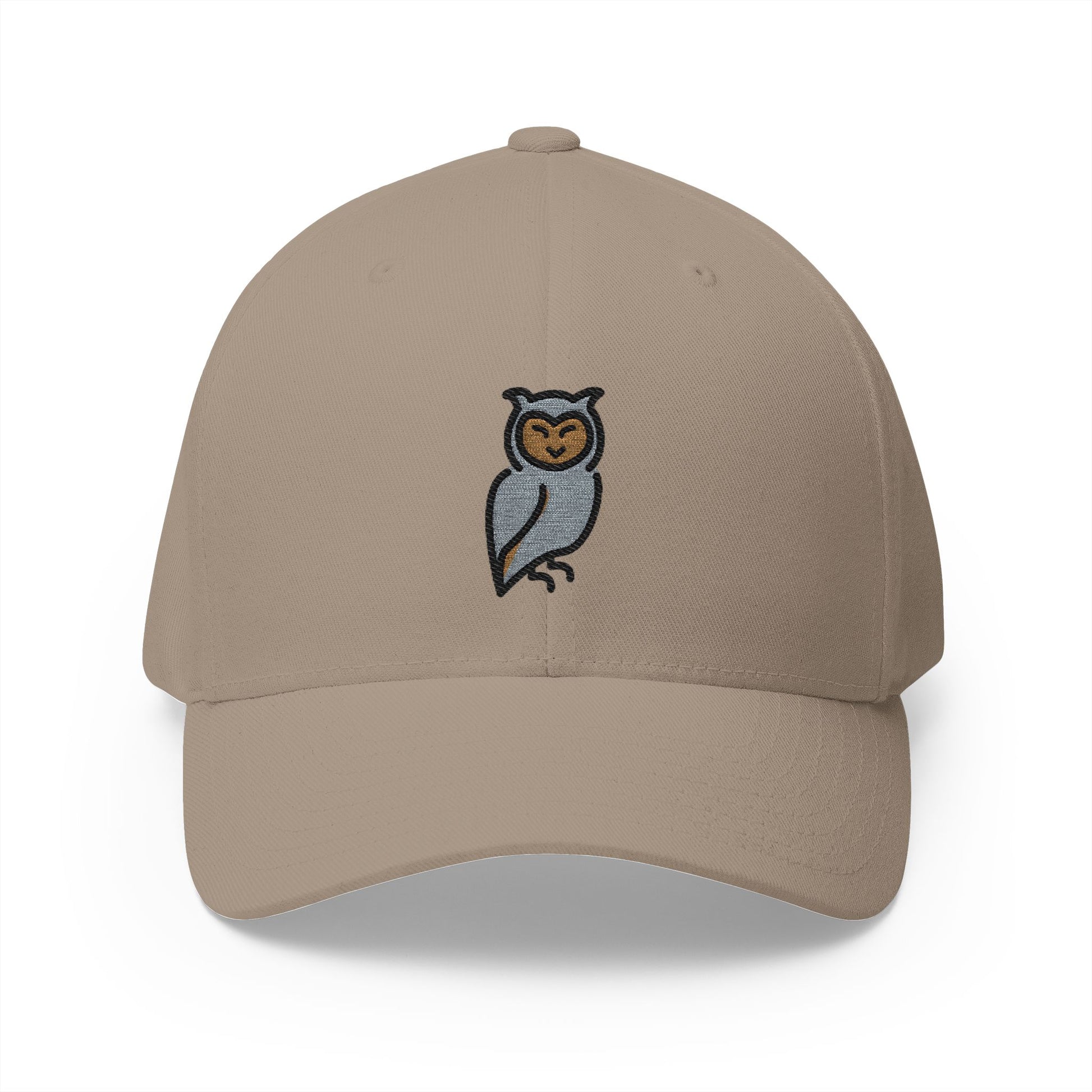 Owl Emoji Khaki Cap – Premium by Capmoji
