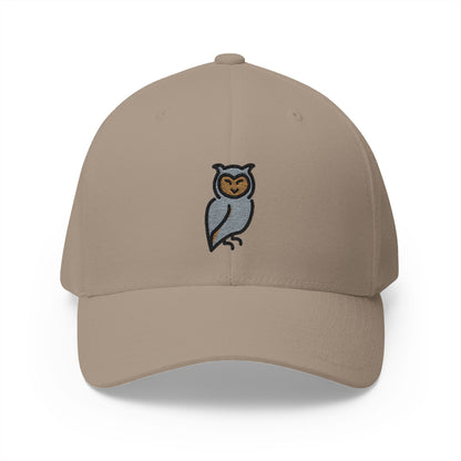 Owl Emoji Khaki Cap – Premium by Capmoji