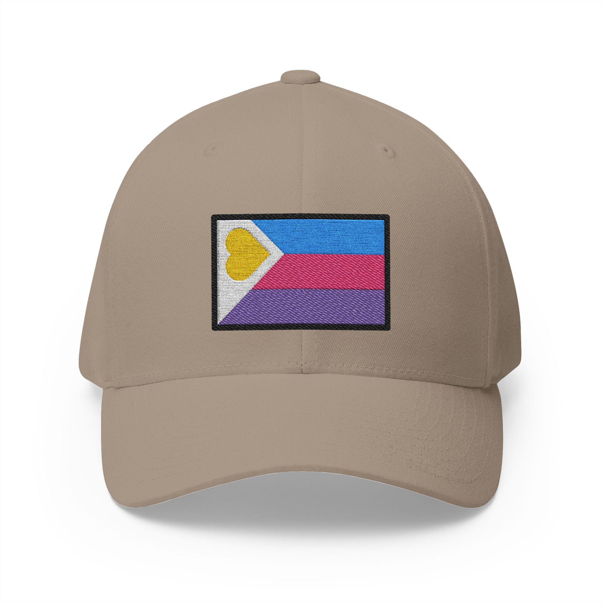 Polyamory Emoji Khaki Cap – Premium by Capmoji