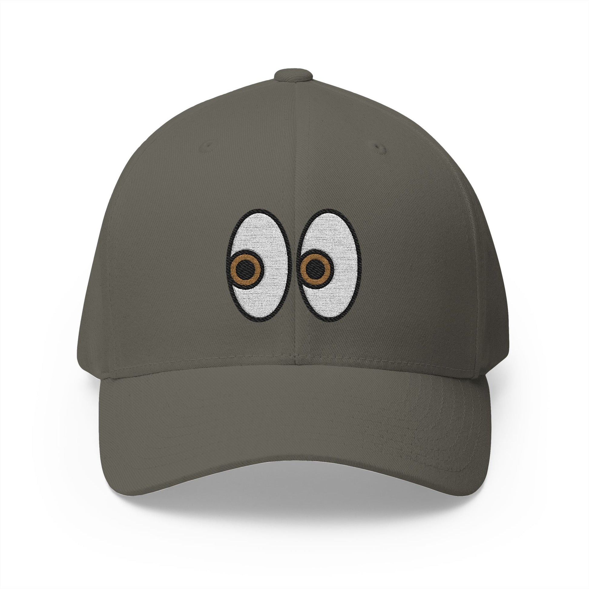 Eyes Emoji Olive Cap – Premium by Capmoji