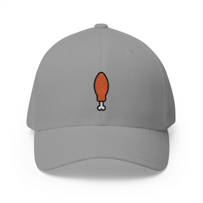 Poultry Leg Emoji Grey Cap – Premium by Capmoji