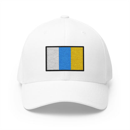 Flag: Canary Islands Emoji White Cap – Premium by Capmoji