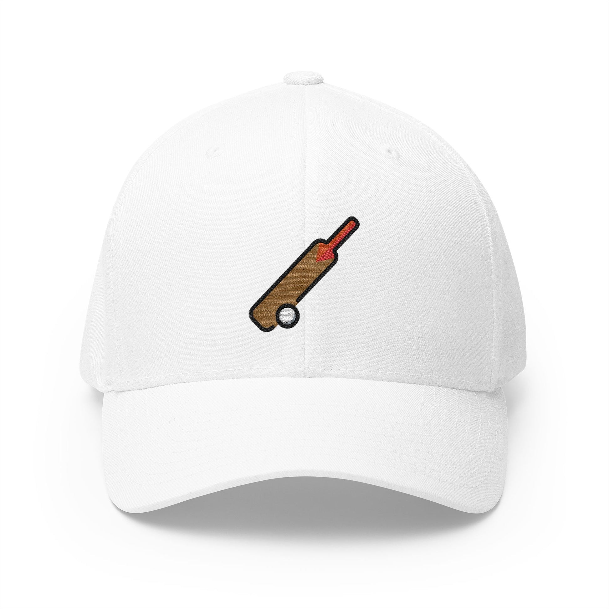 Cricket Game Emoji White Cap – Premium by Capmoji