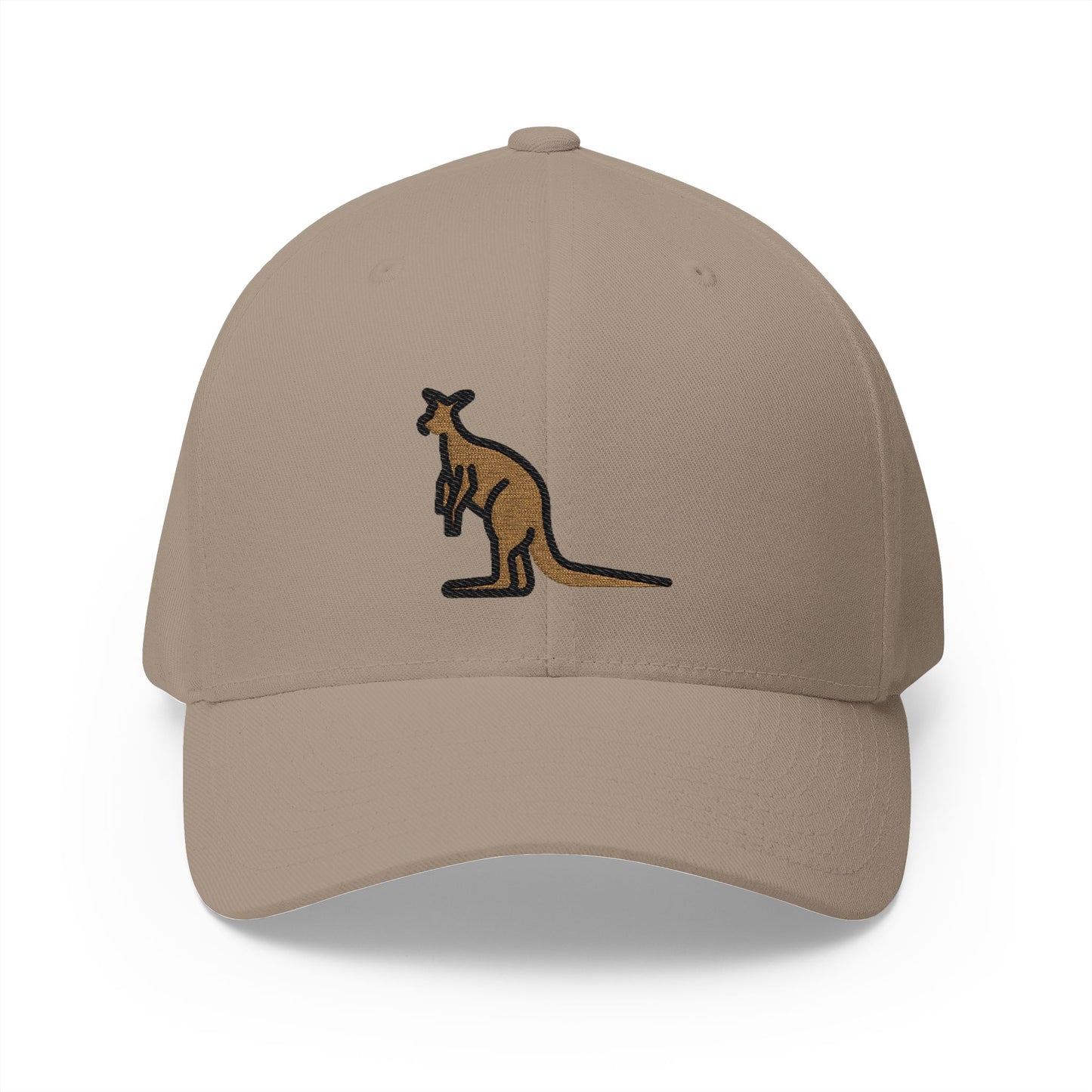 Kangaroo Emoji Khaki Cap – Premium by Capmoji