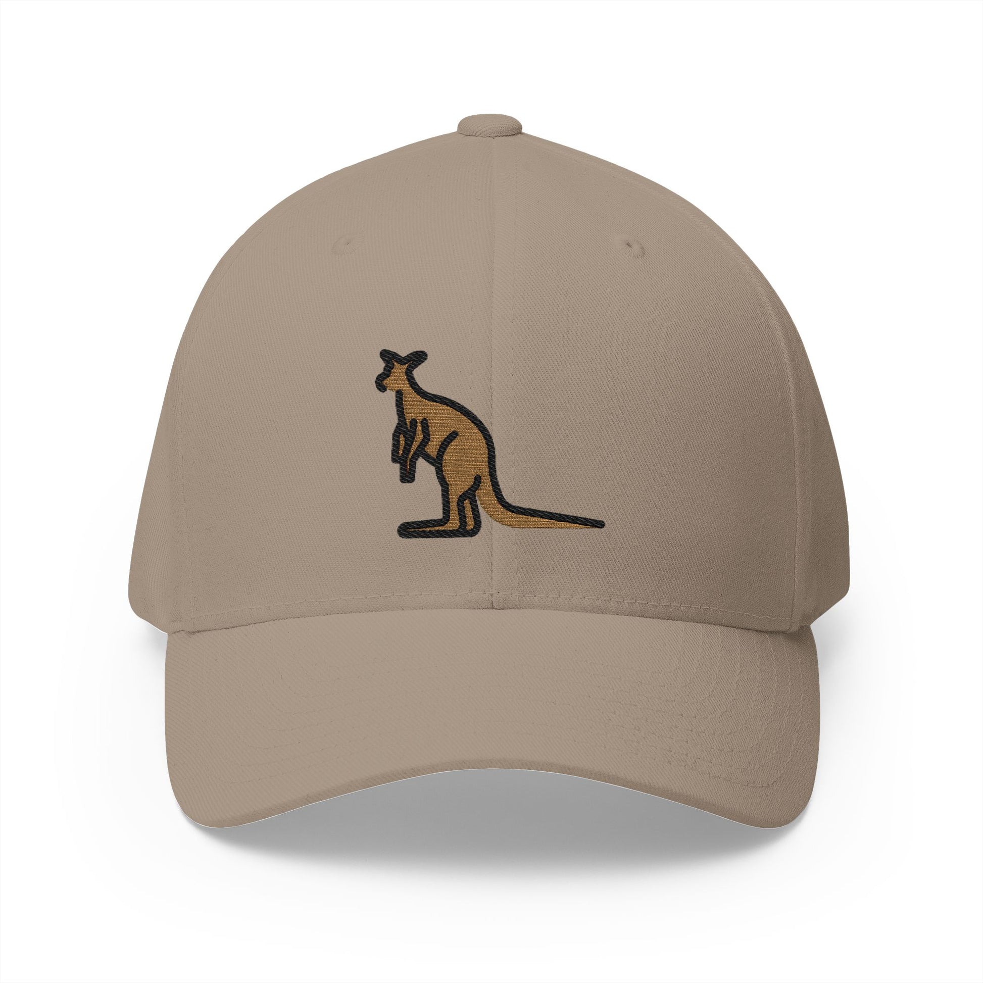Kangaroo Emoji Khaki Cap – Premium by Capmoji