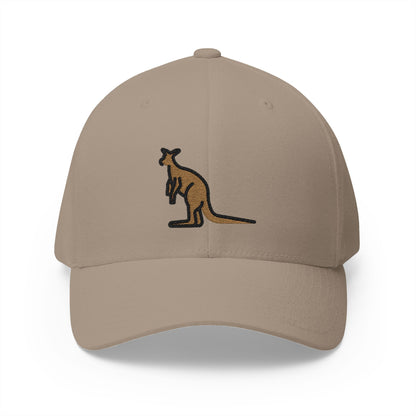 Kangaroo Emoji Khaki Cap – Premium by Capmoji