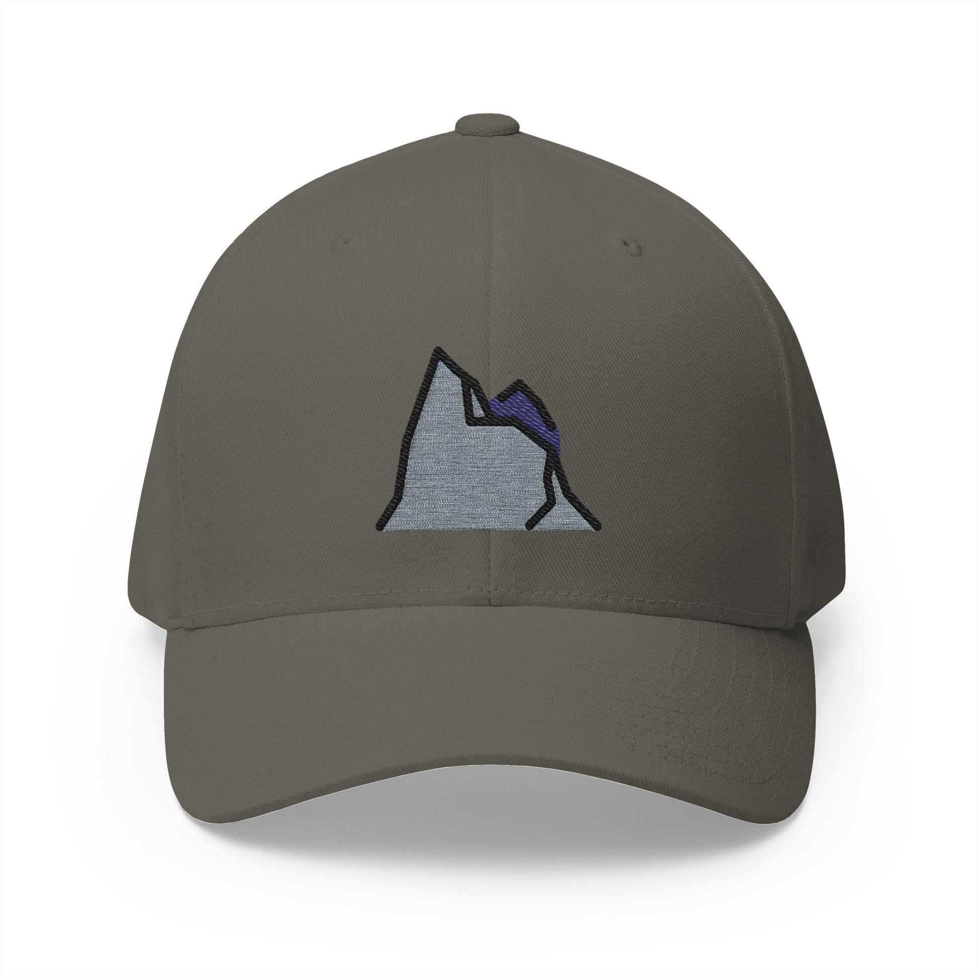 Mountain Emoji Olive Cap – Premium by Capmoji