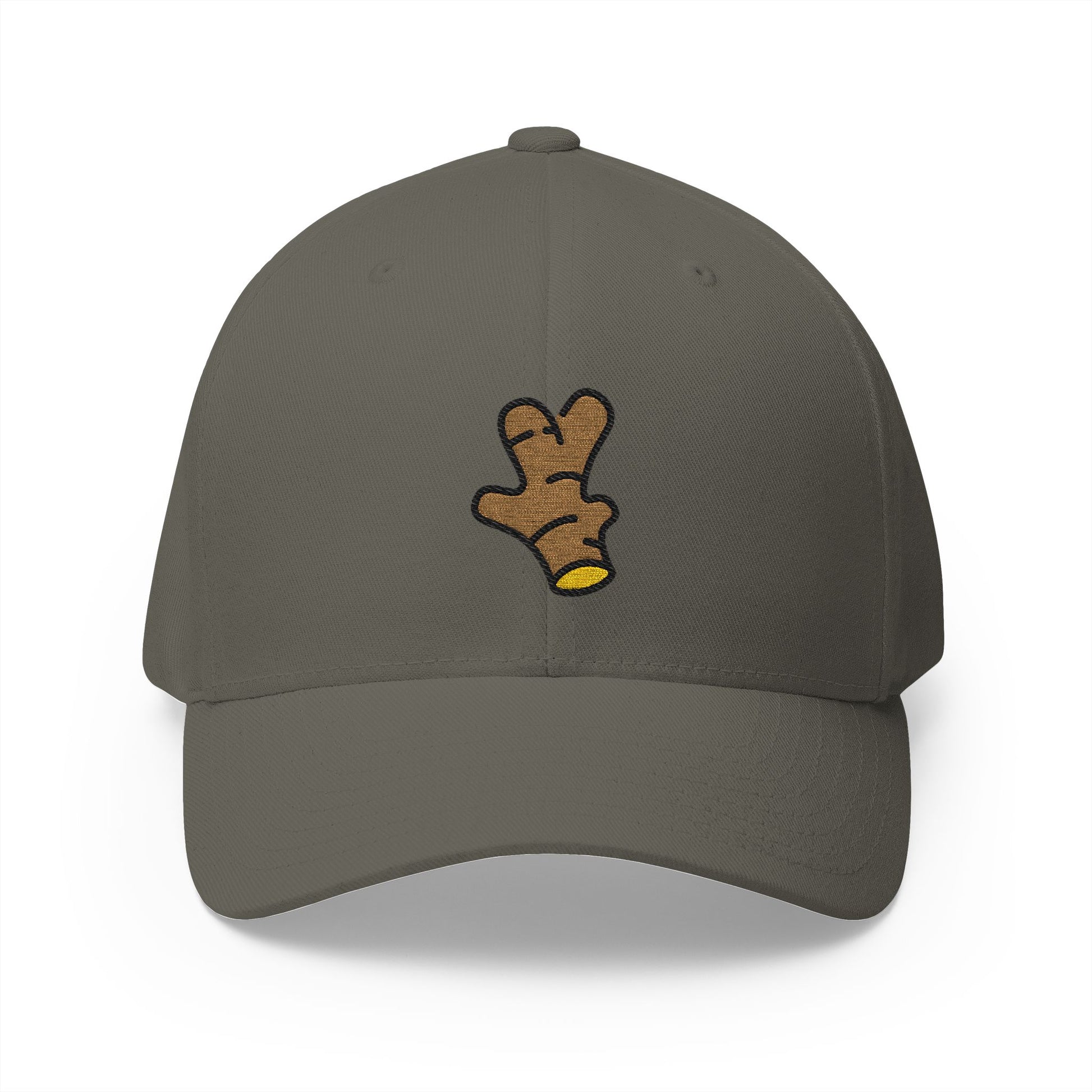 Ginger Root Emoji Olive Cap – Premium by Capmoji