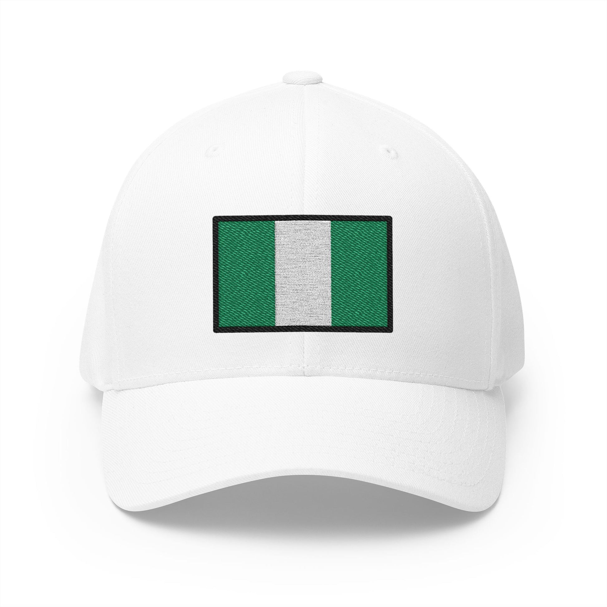 Flag: Nigeria Emoji White Cap – Premium by Capmoji