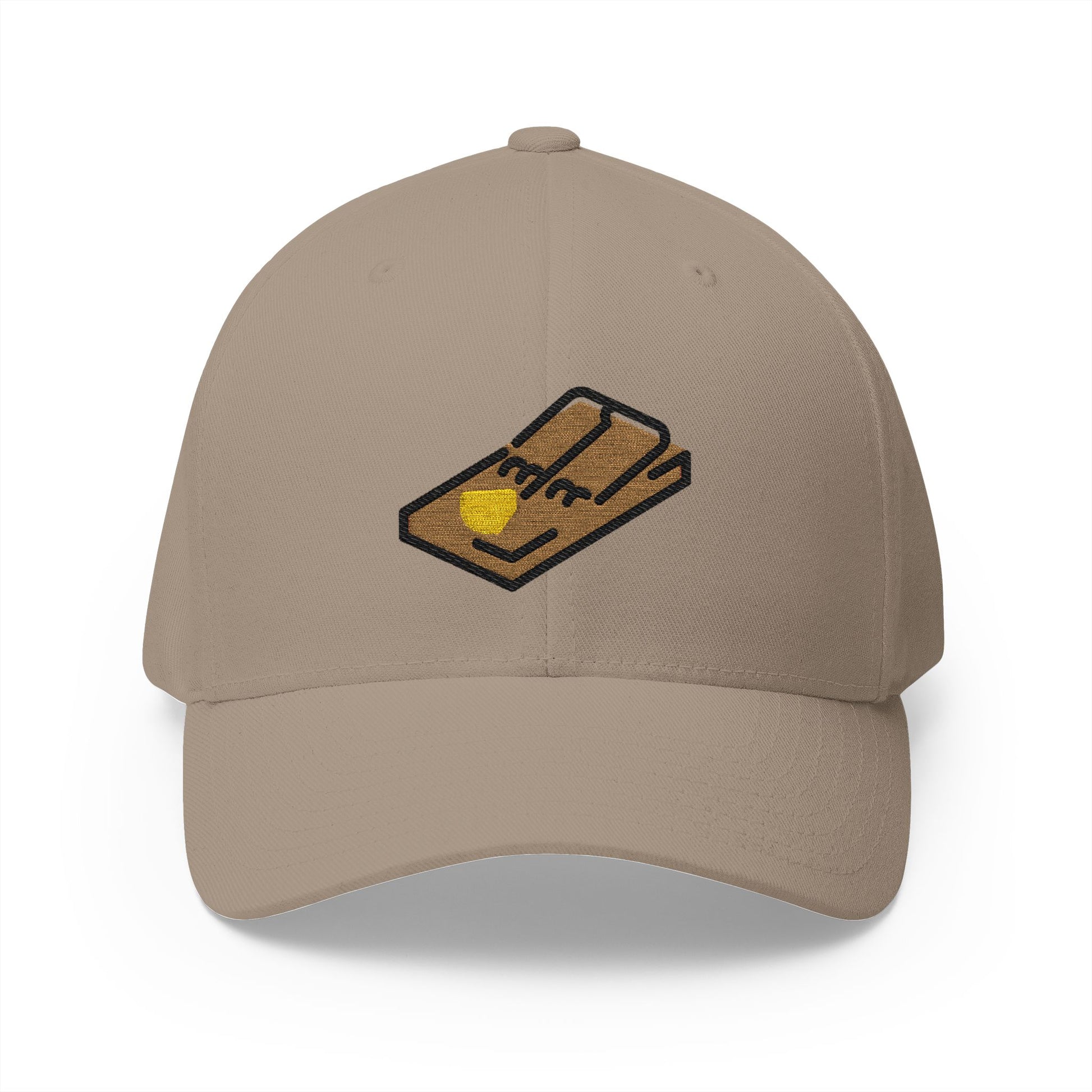 Mouse Trap Emoji Khaki Cap – Premium by Capmoji