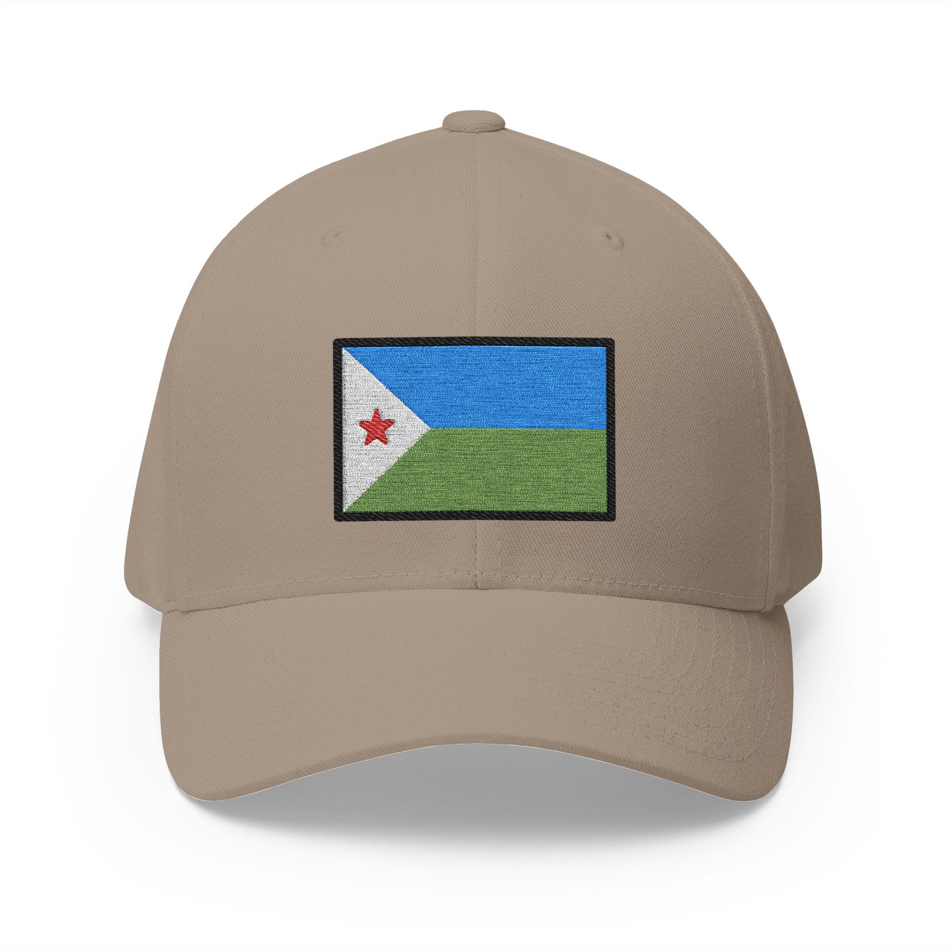 Flag: Djibouti Emoji Khaki Cap – Premium by Capmoji