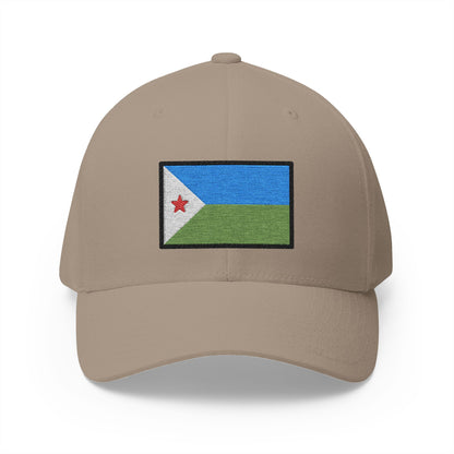Flag: Djibouti Emoji Khaki Cap – Premium by Capmoji