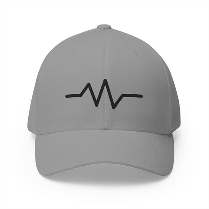 Ecg Waves Emoji Grey Cap – Premium by Capmoji