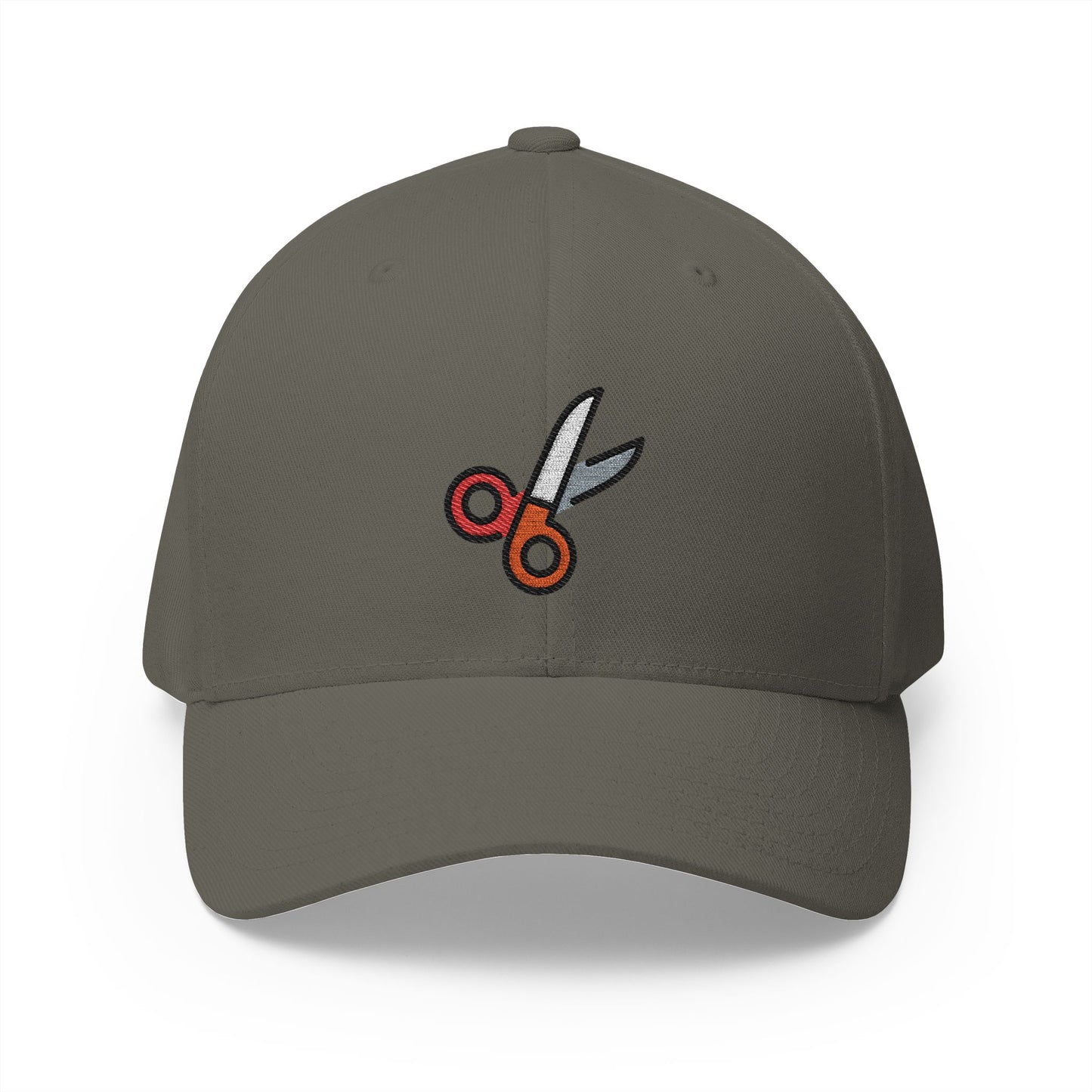 Scissors Emoji Olive Cap – Premium by Capmoji