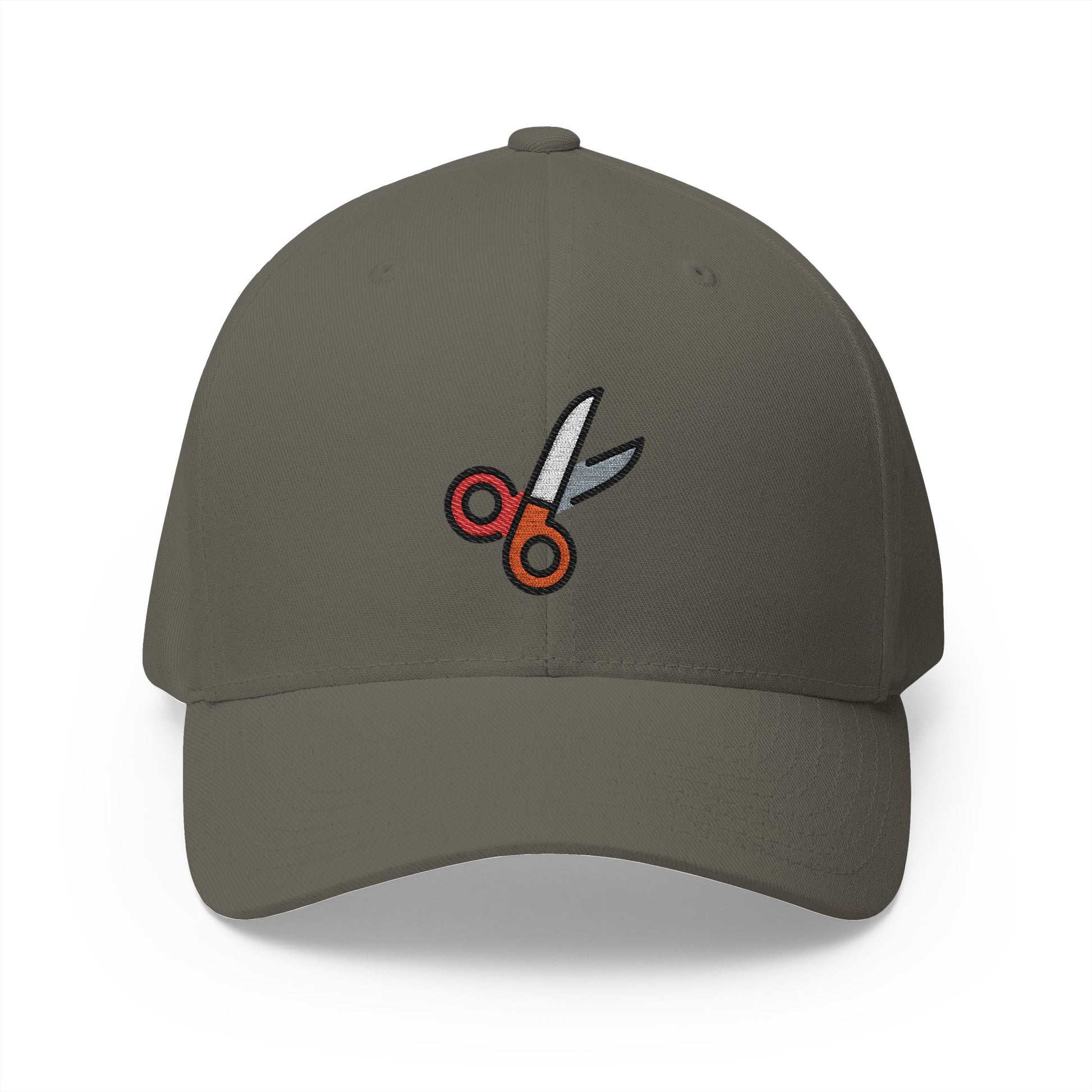 Scissors Emoji Olive Cap – Premium by Capmoji