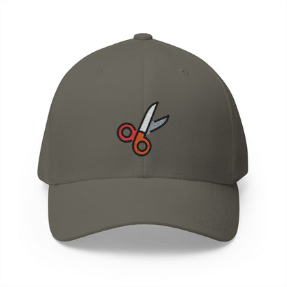 Scissors Emoji Olive Cap – Premium by Capmoji