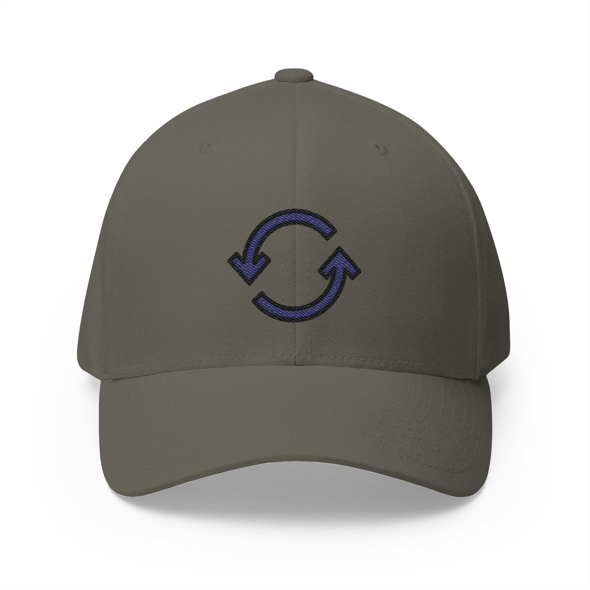 Counterclockwise Arrows Button Emoji Olive Cap – Premium by Capmoji