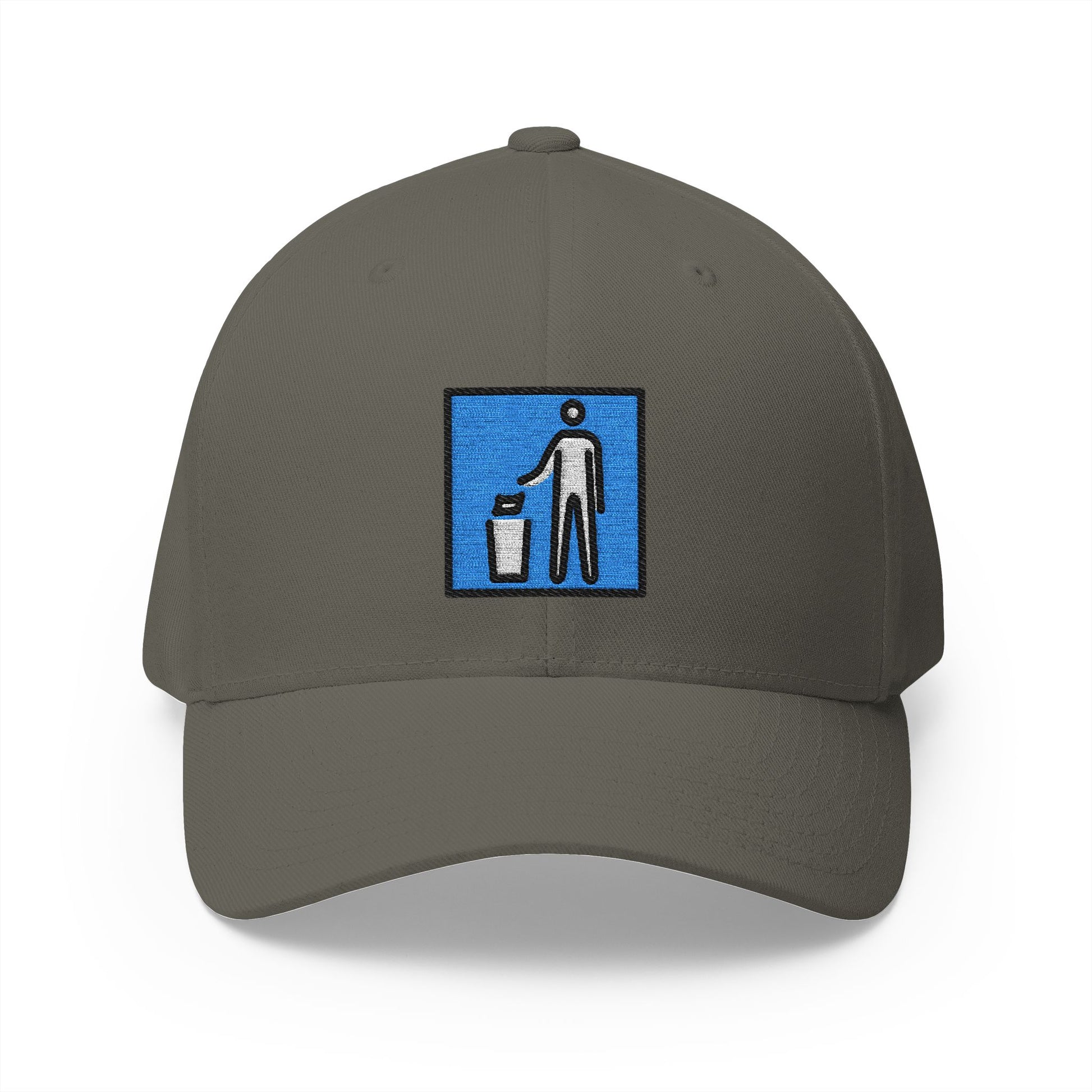 Litter In Bin Sign Emoji Olive Cap – Premium by Capmoji
