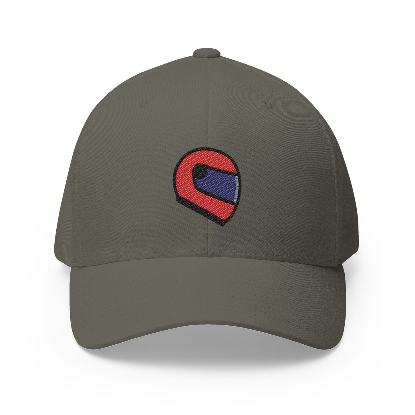 Motorbike Helmet Emoji Olive Cap – Premium by Capmoji