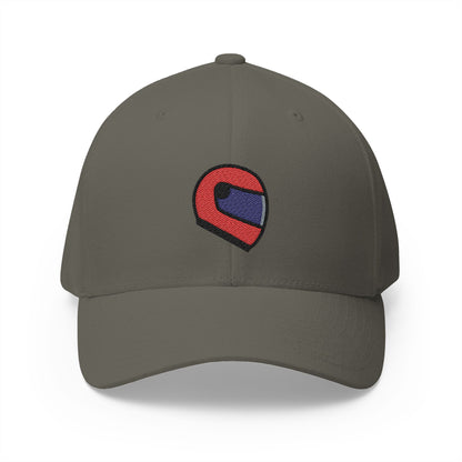 Motorbike Helmet Emoji Olive Cap – Premium by Capmoji