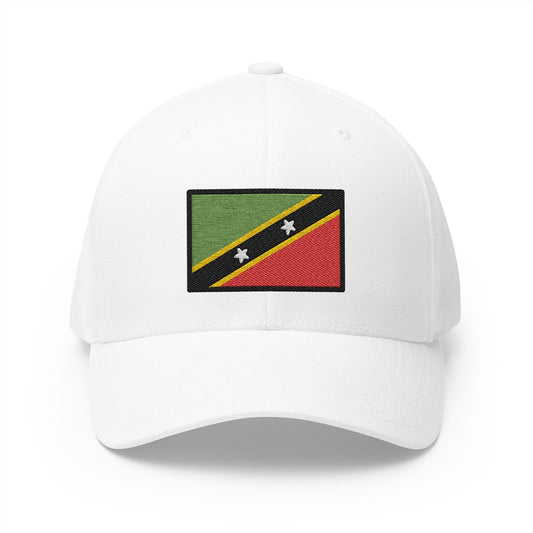 Flag: St. Kitts & Nevis Emoji White Cap – Premium by Capmoji
