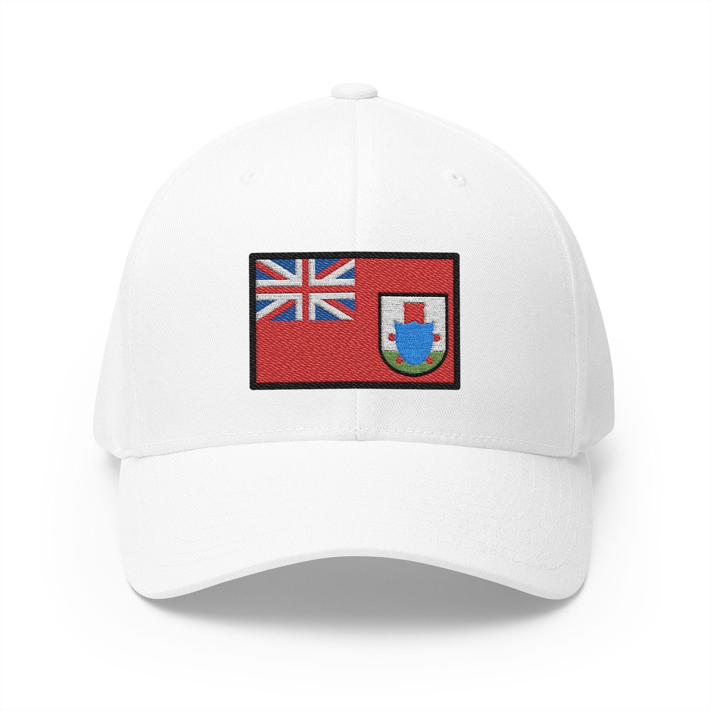 Flag: Bermuda Emoji White Cap – Premium by Capmoji