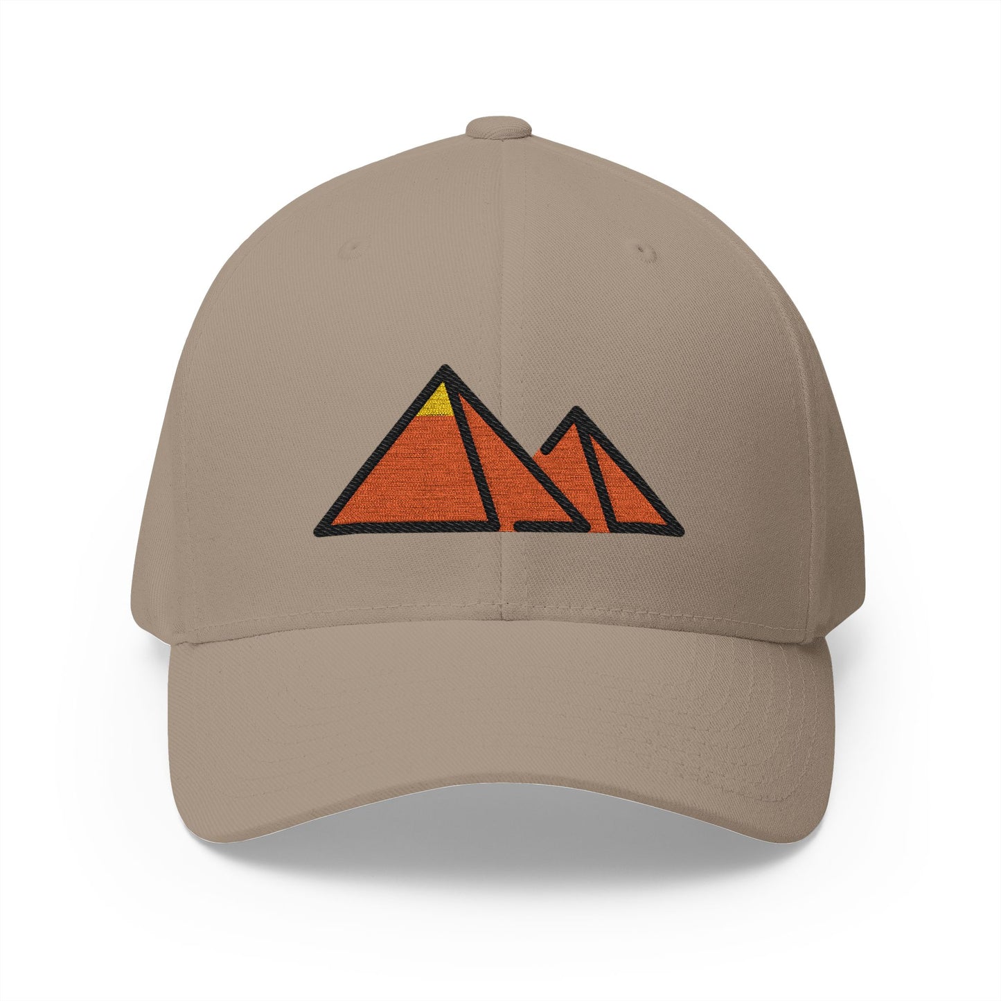 Great Pyramid Of Giza Emoji Khaki Cap – Premium by Capmoji