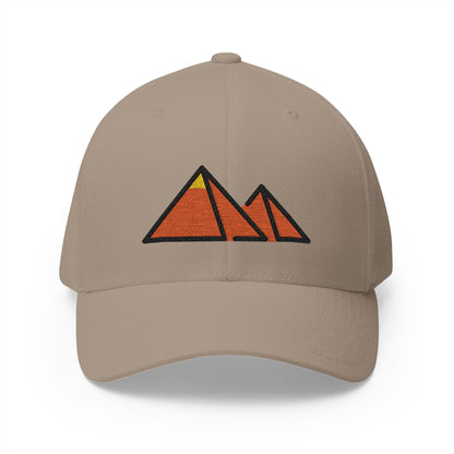 Great Pyramid Of Giza Emoji Khaki Cap – Premium by Capmoji