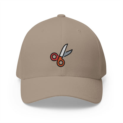 Scissors Emoji Khaki Cap – Premium by Capmoji