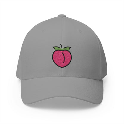 Peach Emoji Grey Cap – Premium by Capmoji