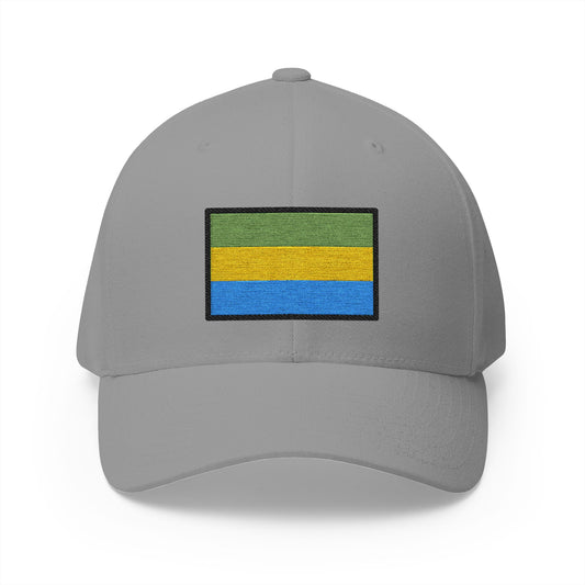 Flag: Gabon Emoji Grey Cap – Premium by Capmoji