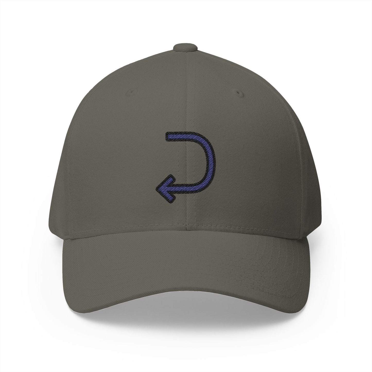 Right Arrow Curving Left Emoji Olive Cap – Premium by Capmoji