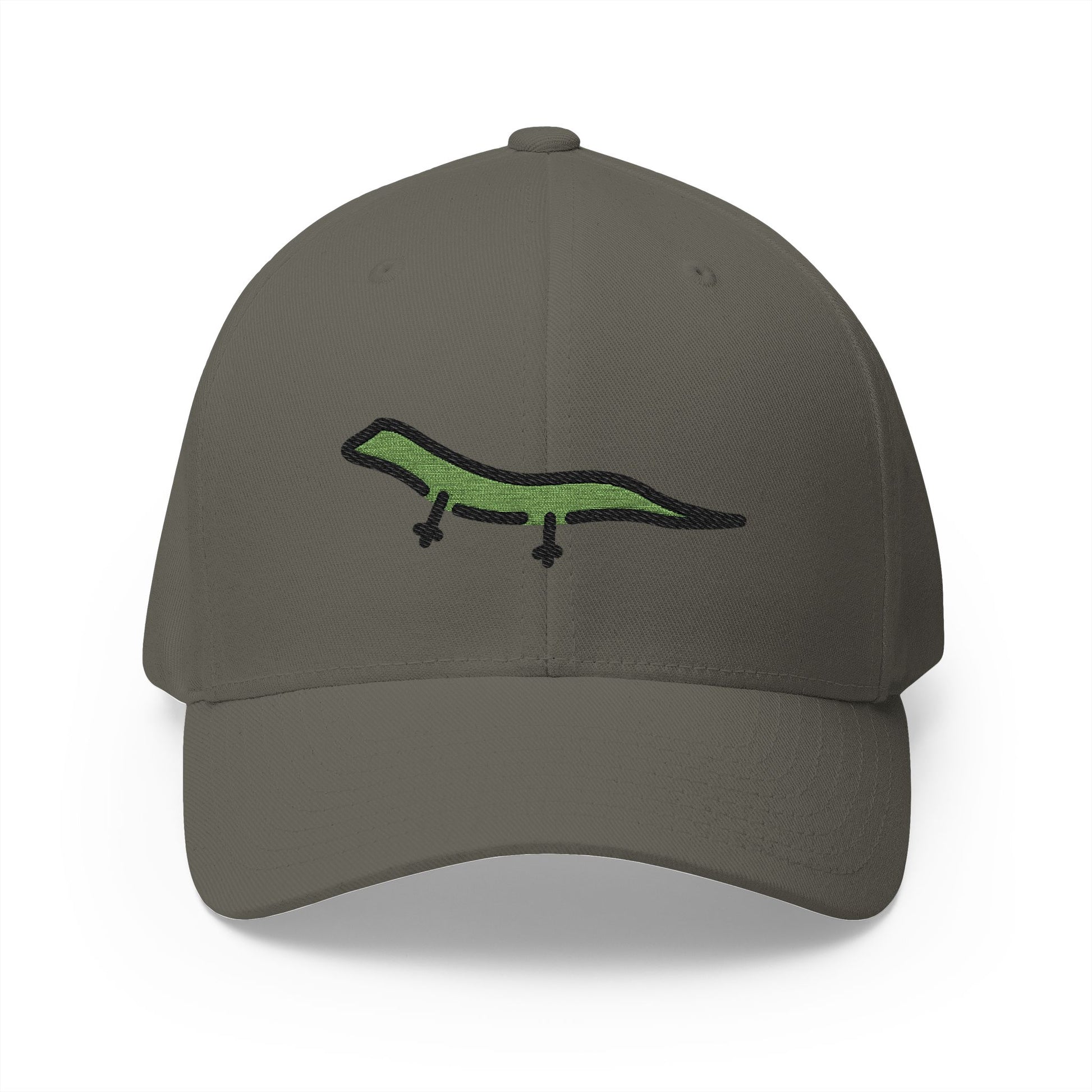 Lizard Emoji Olive Cap – Premium by Capmoji