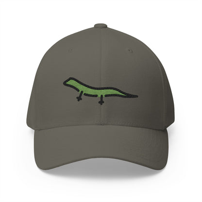 Lizard Emoji Olive Cap – Premium by Capmoji