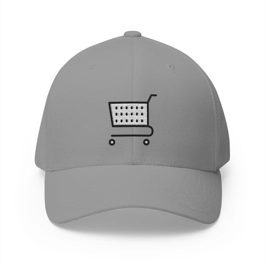 Shopping Cart Emoji Grey Cap – Premium by Capmoji