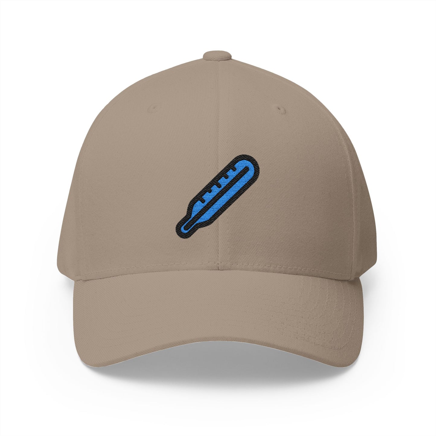 Clinical Thermometer Emoji Khaki Cap – Premium by Capmoji